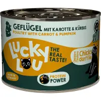 Lucky Lou Senior 6 x 200 g - Fjørfe