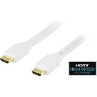 Deltaco HDMI-kabel, v1.4+Ethernet, 19-pin ha-ha, 1080p,1m