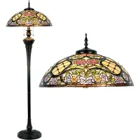 Clayre & Eef Rosaly - stålampe i Tiffany-stil