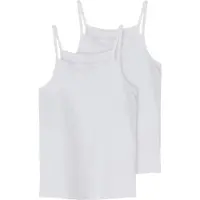 Name it Undertrøye - Noos - NkfStrap - 2-pack - Bright White - - 7-8 år (122-128) - Undertrøye