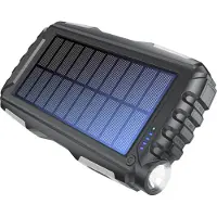 Denver PSO-20010 MK2 - Solar Powerbank with 20.000mAh Battery and Triple USB Output - 20000 Ah