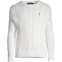 Ralph Lauren for man. 710775885033 Cotton jersey in white ecru knitted jersey (XL), Casual