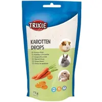 Trixie Vitamindrops gulerødder 75g - (12 pk/ps)