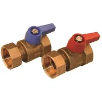 Roth Kugleventil sæt 1, til GV ford Til afspærring af gulvvarmeanlægget. 1 sæt består af 2 stk ligeløbende ventiler