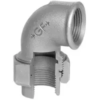 GF Union elbow black conical for f