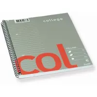 Bantex Kollegieblok Bantex med spiralryg A5 linjeret 70blade 70g - (5 stk.)