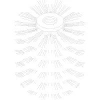 Damixa reperationssæt klosetbørstehoved ny udgave