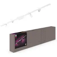 Philips Hue Perifo Rett Takplatesett (4 Spotlight) Hvit - White & Color Ambiance