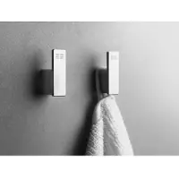 Unidrain Reframe Collection towel hooks (x2) Brushed steel