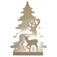 Nordic Winter Julesilhuet 3D LED med rensdyr motiv NORDIC WINTER (780-550)