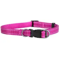 Dogman Nylon Hundehalsbånd Iris Rosa XL 25mmx38-66cm
