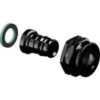 Uponor Q&E overgang med omløber PPSU sort 16 mm x 12