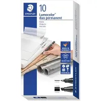 Staedtler Lumocolor 348 Permanent Markør 10 Enheter