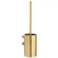 Pressalit Toiletbørste - Til væg med skål børstet messing - PVD