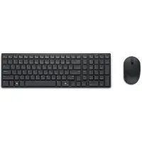 Dell Silent Keyboard and Mouse KM555 - keyboard and mouse set - QWERTY - Icelandic - black Input Device - Tastatur & Mussett - Islandsk - Svart