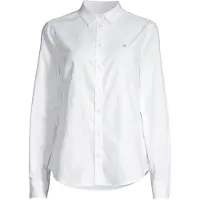 Gant for woman. 4300141 Oxford Slim Fit Stretch Shirt white (42), Cotton, Long sleeve