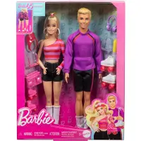 Mattel HXK90 Fashionista-dukker, & Ken 65-årsjubileum 2-pk, 6 tilbehør