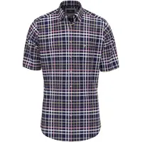 Fynch&Hatton Combi Slub Checks Kortarmet Skjorte