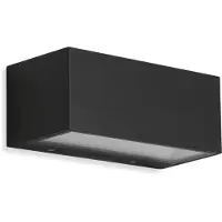 Telefunken Utendørs LED-vegglampe Monaco opp/ned svart