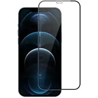 Lippa iPhone 12/12 Pro 2,5D heldekkende Beskyttelsesglass - 9H - svart kant