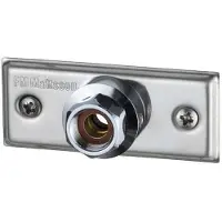 FM Mattsson FMM monteringskobling 15mmx1/2, m/dækpl, Krom, stål, rustfrit