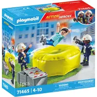 Playmobil Brannmann Med Luftpute Konstruksjonsspill