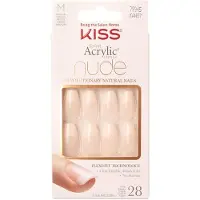 KiSS Salon Acrylic Nude French Nails Leilani 28 deler