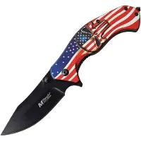 Mtech American Flag Linerlock A/O