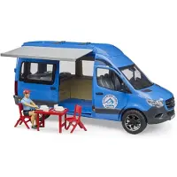 BRUDER Minibuss - Mercedes Benz Sprinter Camper m. Sjåfør - 0268 - - OneSize - Bil