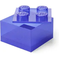 LEGO Storage Brick 4 Top Lid Glitter Violet