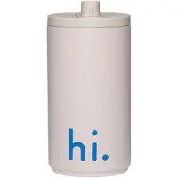 Design Letters Termokopp - Travel - 350 ml - Beige m. Hei - - OneSize - Termo flaske