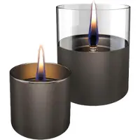 Tenderflame Lilly 8/10 Gavesett Gun Metal/Glass