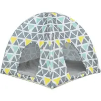 Trixie Sunny wigwam,guineapig/dwarfrabbit,37×35×37cm,mul.color/grey