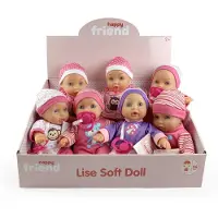 Happy Friend DUKKE - HF LISE MYK DUKKE 26 CM CDU 4 ASS