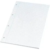 Antalis Standardblok u/omslag A4 kvadreret m/4 huller - (5 stk.)