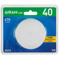 Airam GX53 LED lampe 4,9W 2700 K 470 lumen