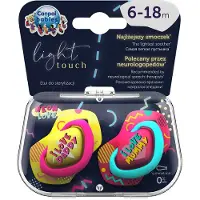 Canpol Babies BABIES silicone symmetrical soothers NEON LOVE, 6-18m, 2 pcs, 22/653_pin