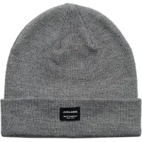 Jack & Jones Lue - Strikk - JacDna - Grey Melange - - L/XL - Lue