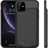 Mtp Products Ladedeksel til iPhone 11 Backup - 6000 mAh - Svart