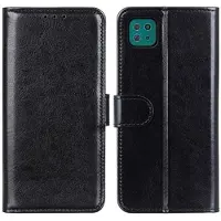 Mtp Products Samsung Galaxy A22 5G, Galaxy F42 5G Lommebok-deksel med Magnetisk Lukning - Svart
