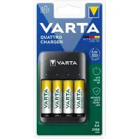 Varta Quattro batterilader med 4x R6/AA-batterier
