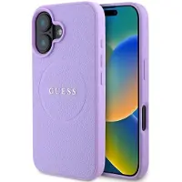 GUESS Pu Grained Classic Logo Magsafe Iphone 16 Telefondeksel