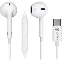 Prio Classic In-Ear USB-C Hodetelefoner - Hvit