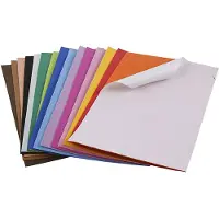 Adlibris Mosgummi, selvklebende, A4, ark 210x297 mm, tykkelse 2 mm, 30 ass. ark/ 1 pk.