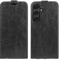 Mtp Products Samsung Galaxy S25 Vertikalt Flip-Deksel med Kortlomme - Svart
