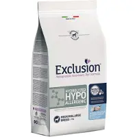 Exclusion Hydrolyzed Hypoallergenic Medium/Large Fisk & Maisstivelse - 2 x 12 kg