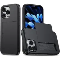 Mtp Products iPhone 16 Pro Hybrid-deksel med Skyvekortspor - Svart