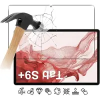 Mtp Products Samsung Galaxy Tab S9+/S8+ Beskyttelsesglass - Case Friendly - Klar