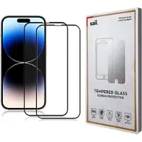 Saii iPhone 15 Pro Max 3D Premium Beskyttelsesglass - 2 Stk.