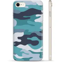Mtp Products iPhone 7/8/SE (2020) TPU-deksel - Blå Kamuflasje